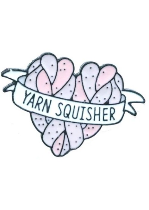 Yarn Squisher Enamel Pin